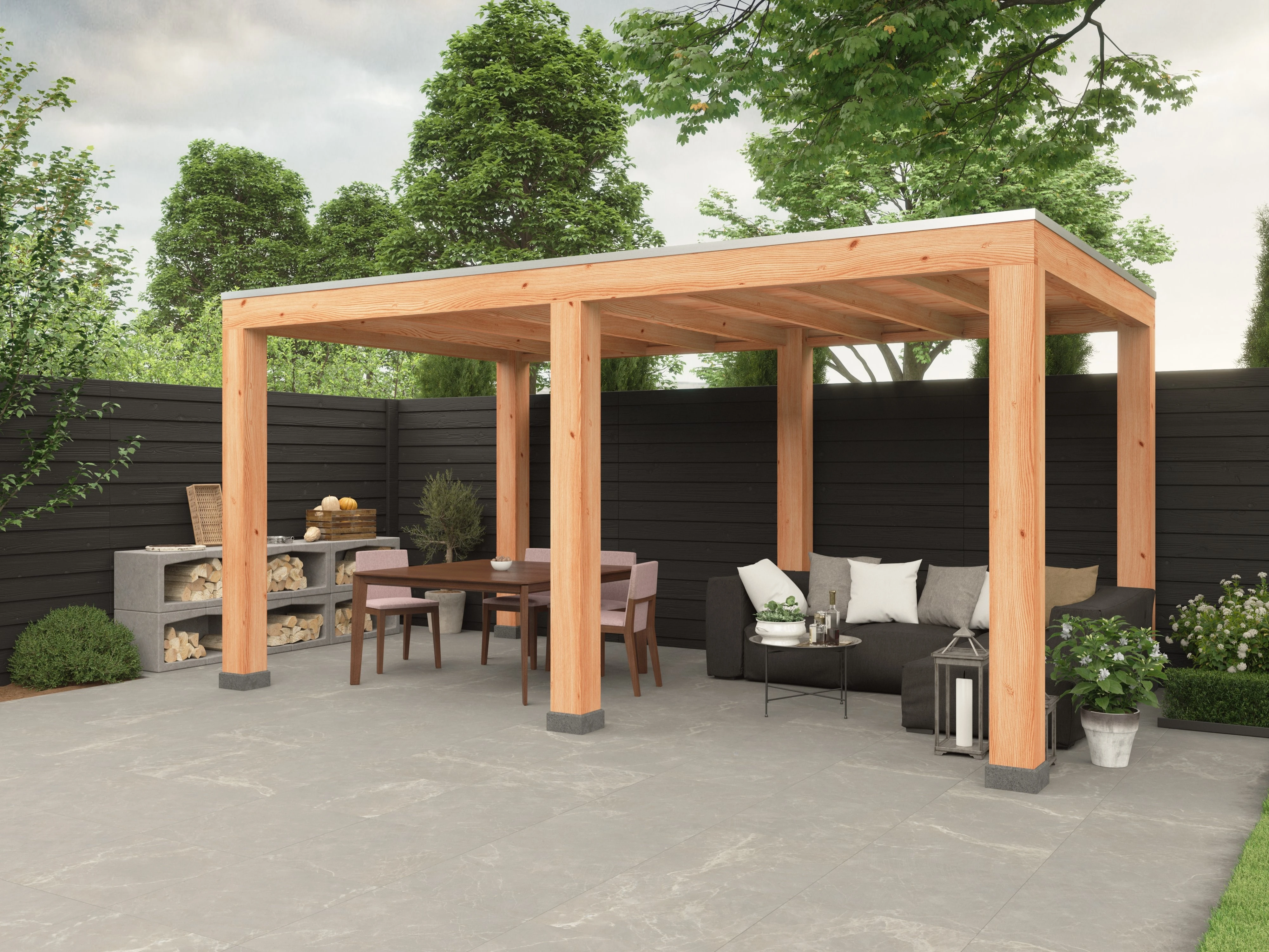 Douglas overkapping, 500 x 300, Westwood Robuust - Afbeelding 3